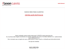 Tablet Screenshot of clientes.lexon.net